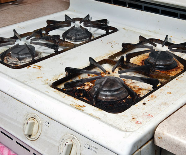 Dirty Stove Top